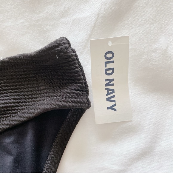 Old Navy Low-rise classic pucker bikini swim bottoms XXL black bathing suit - Picture 7 of 15